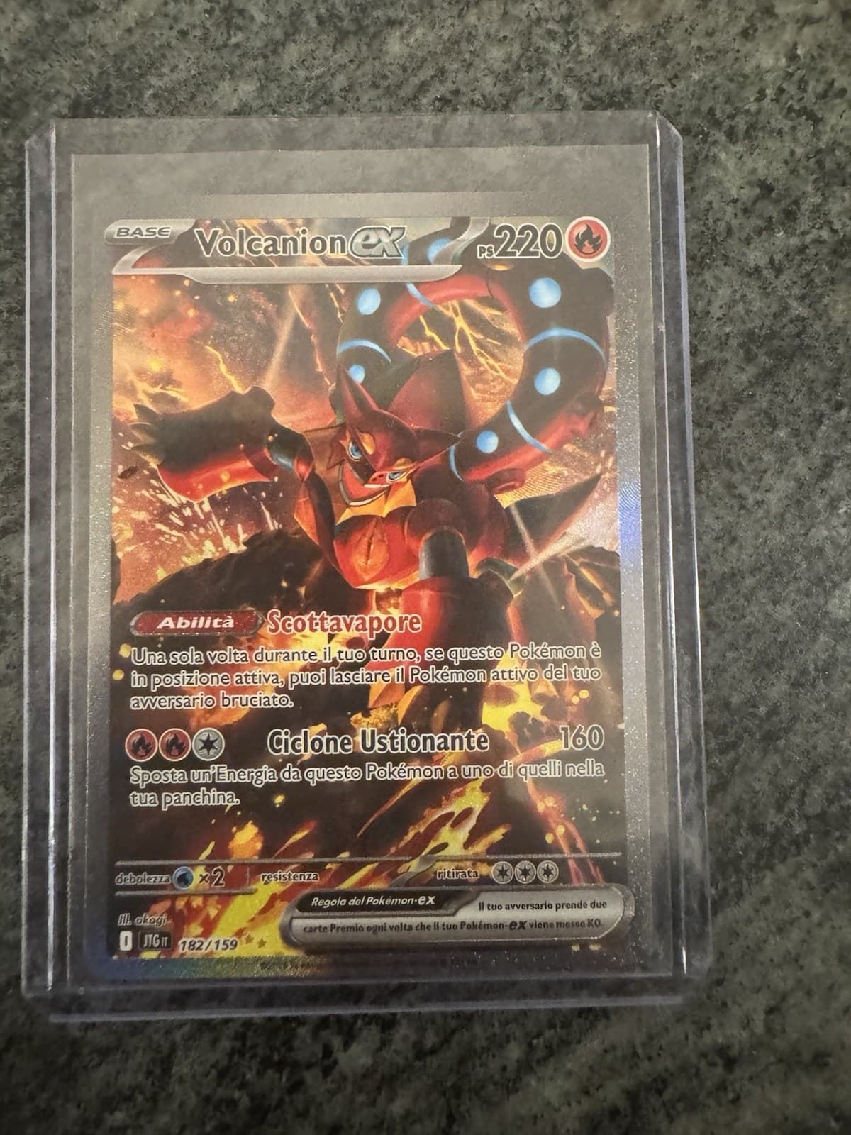 VOLCANION EX 182 NM ITA POKEMON