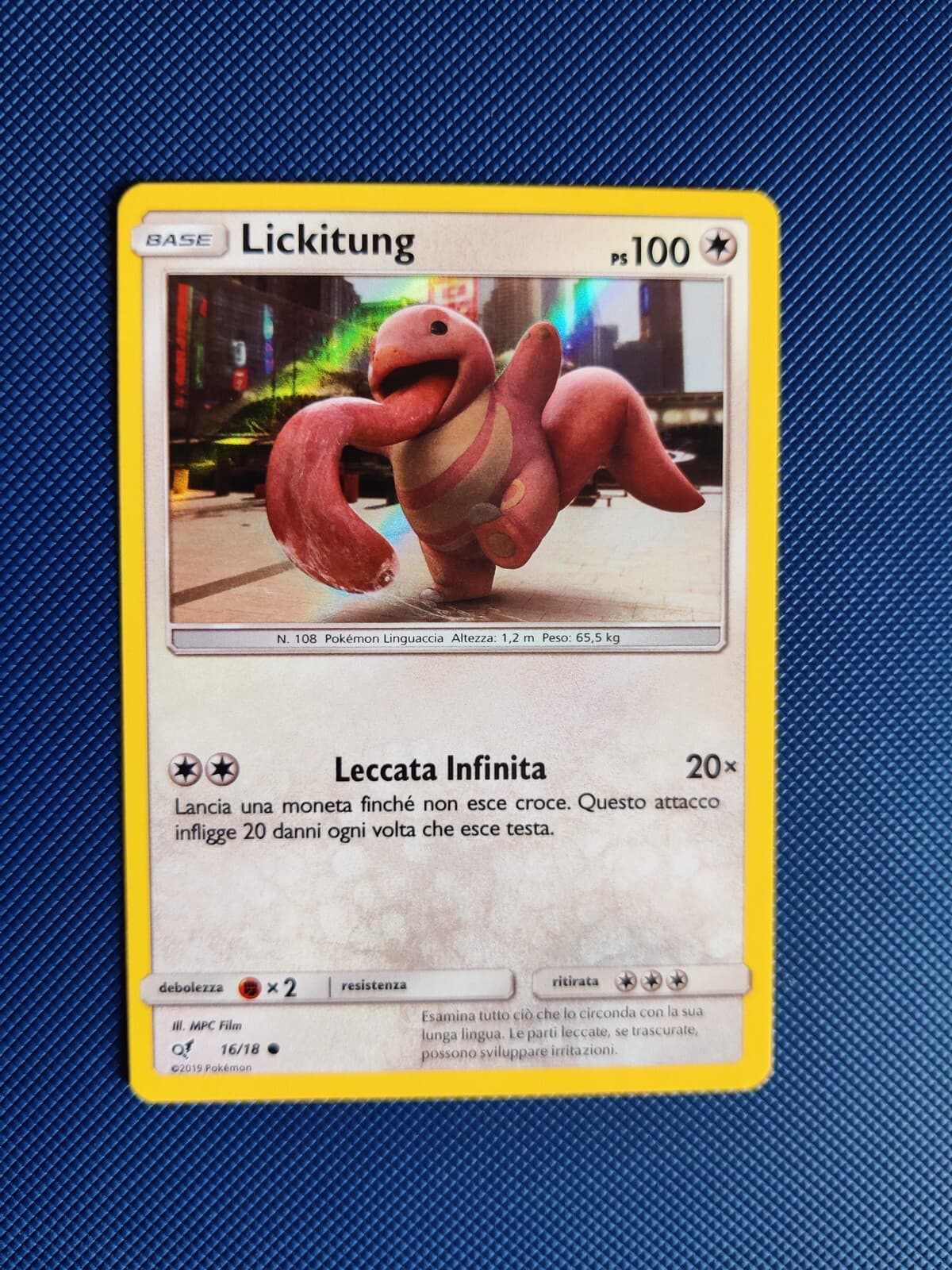 Lickitung 16/18 Detective Pikachu - Holo Foil - Nm/M - ITA