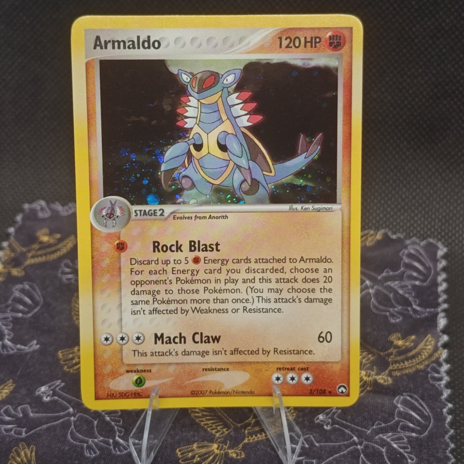 🦴 Armaldo 3/108 – NM Flawless – Holo – EX Power Keepers – 2007 Pokémon TCG 🦴