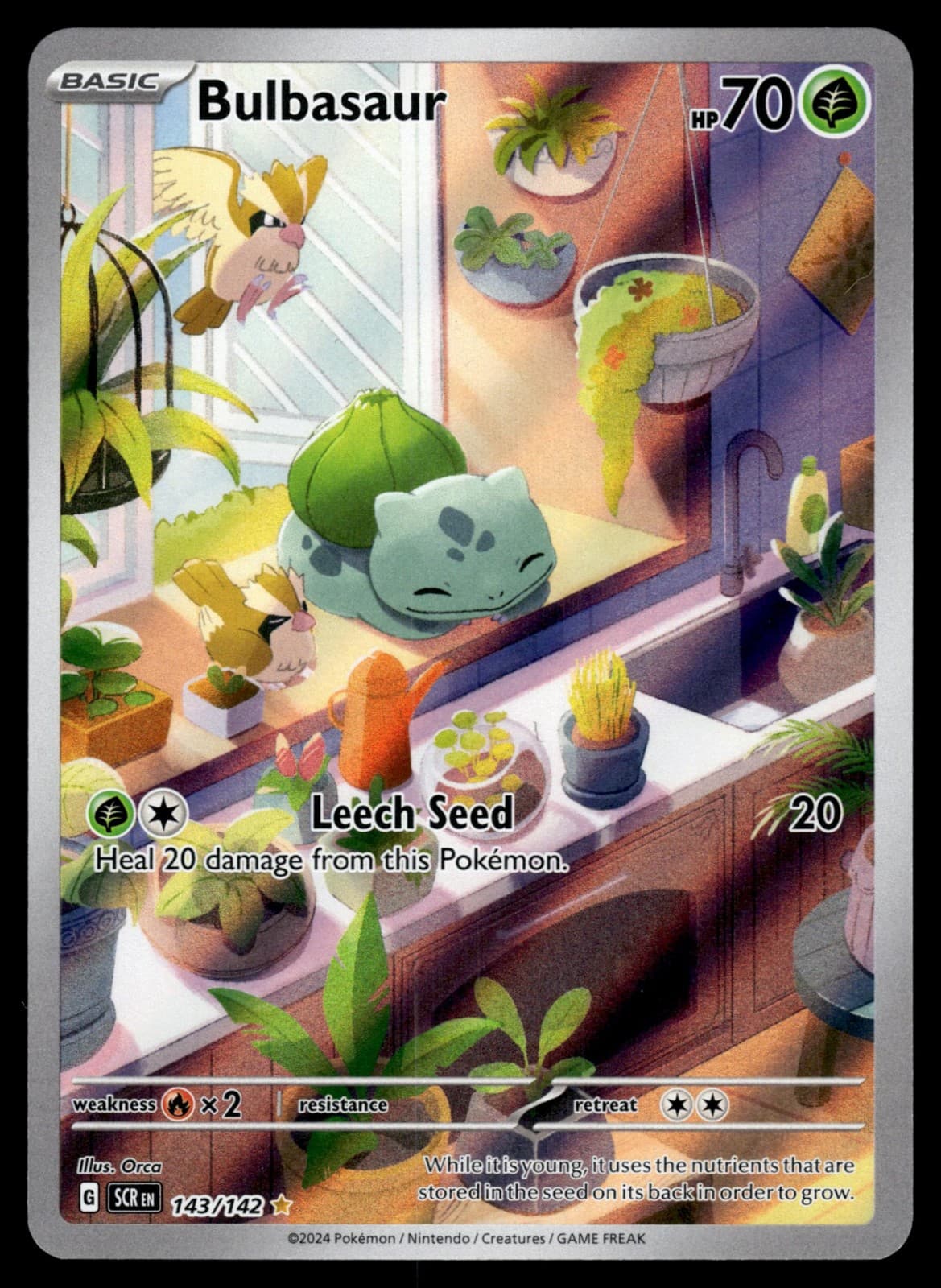 Bulbasaur Holofoil 143/142 Stellar Crown NM