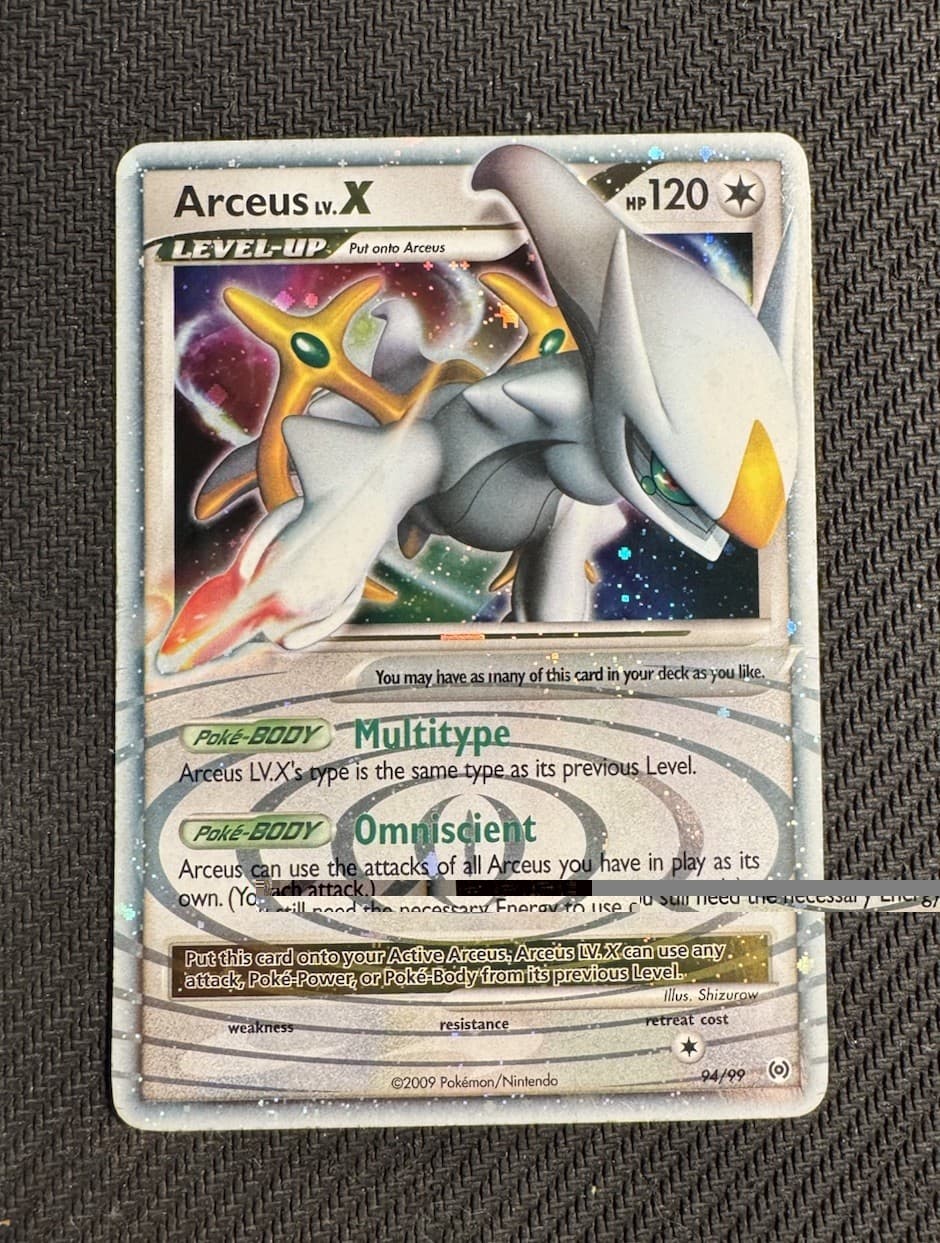 Arceus Lv.X 2009 Platinum Arceus Holo 94/99 NM/LP Pokemon TCG Card