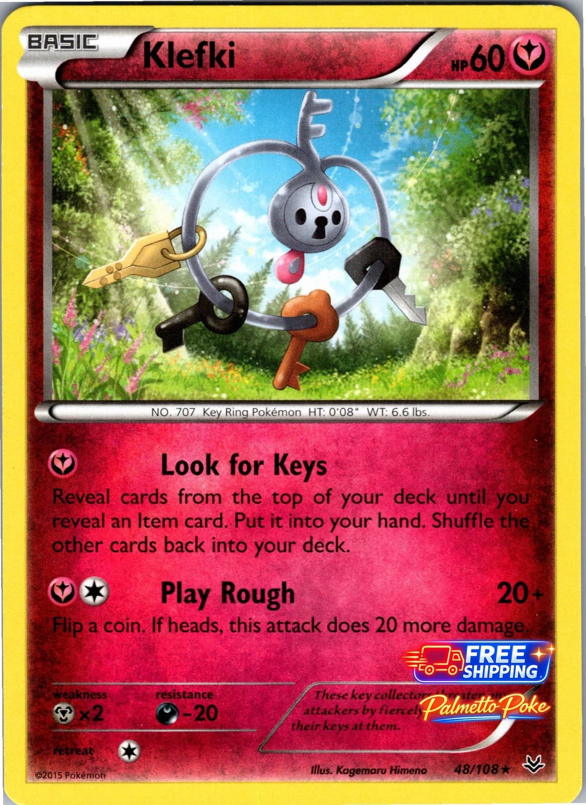 Klefki 48/108 Rare XY - Roaring Skies Pokemon NM/LP