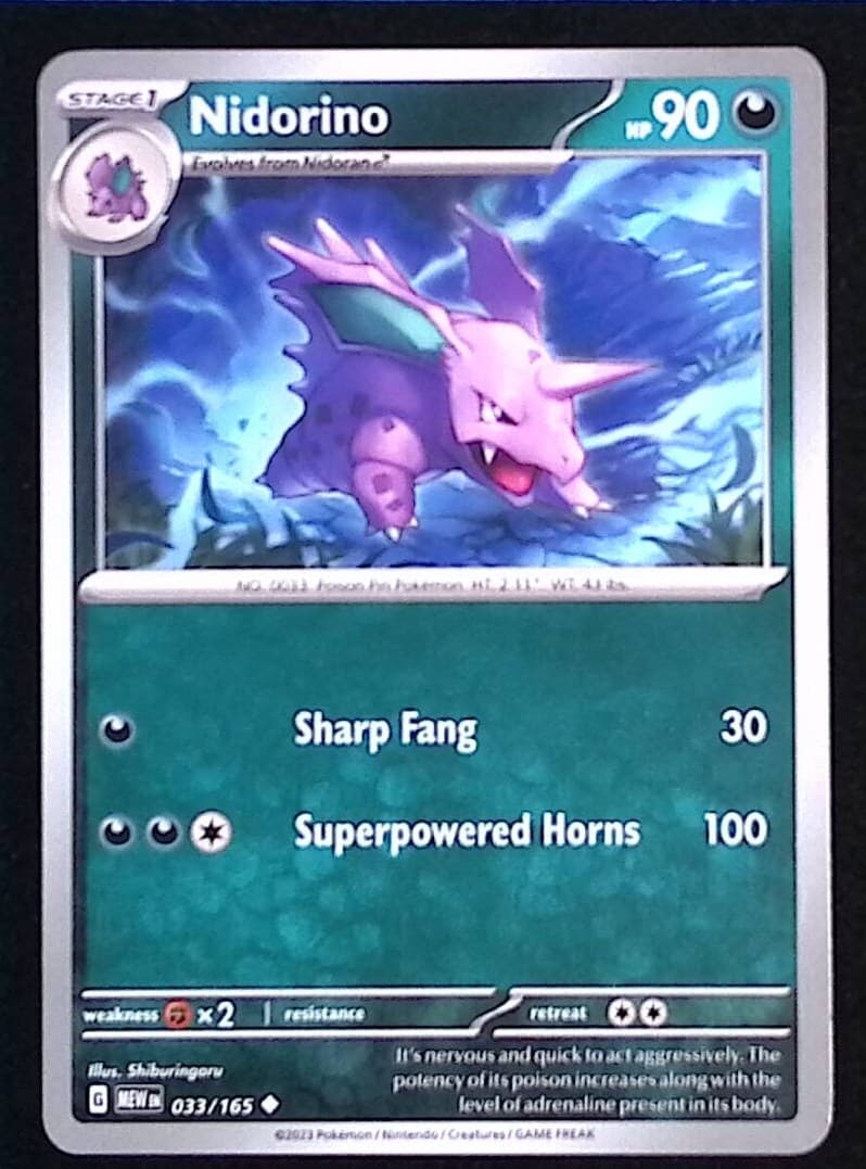 Nidorino 33/165 - Pokemon Scarlet Violet 151 - NM