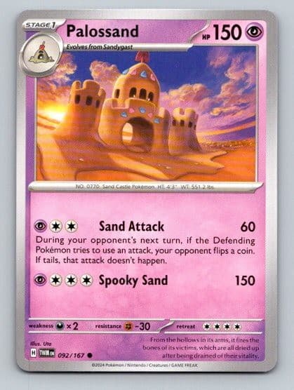 2024 Pokemon Card SV06: Twilight Masquerade Palossand 92/167