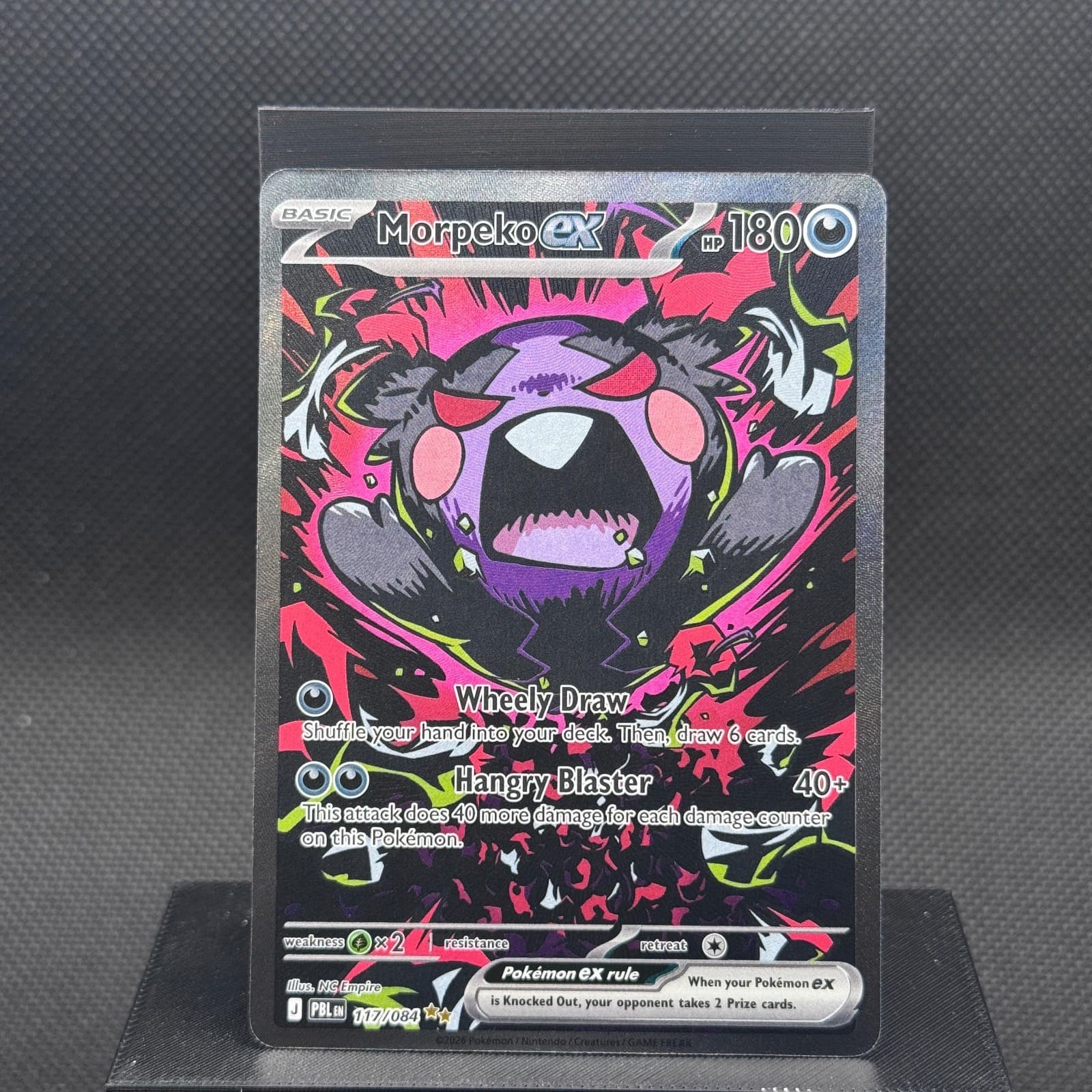 Morpeko ex 117/084 Pitch Black Pokemon Holo NM NC Empire