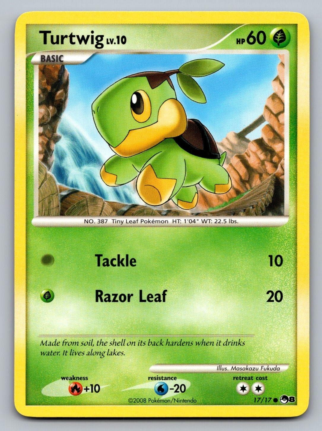 Turtwig 17/17 C POP Series 6 Pokemon MP