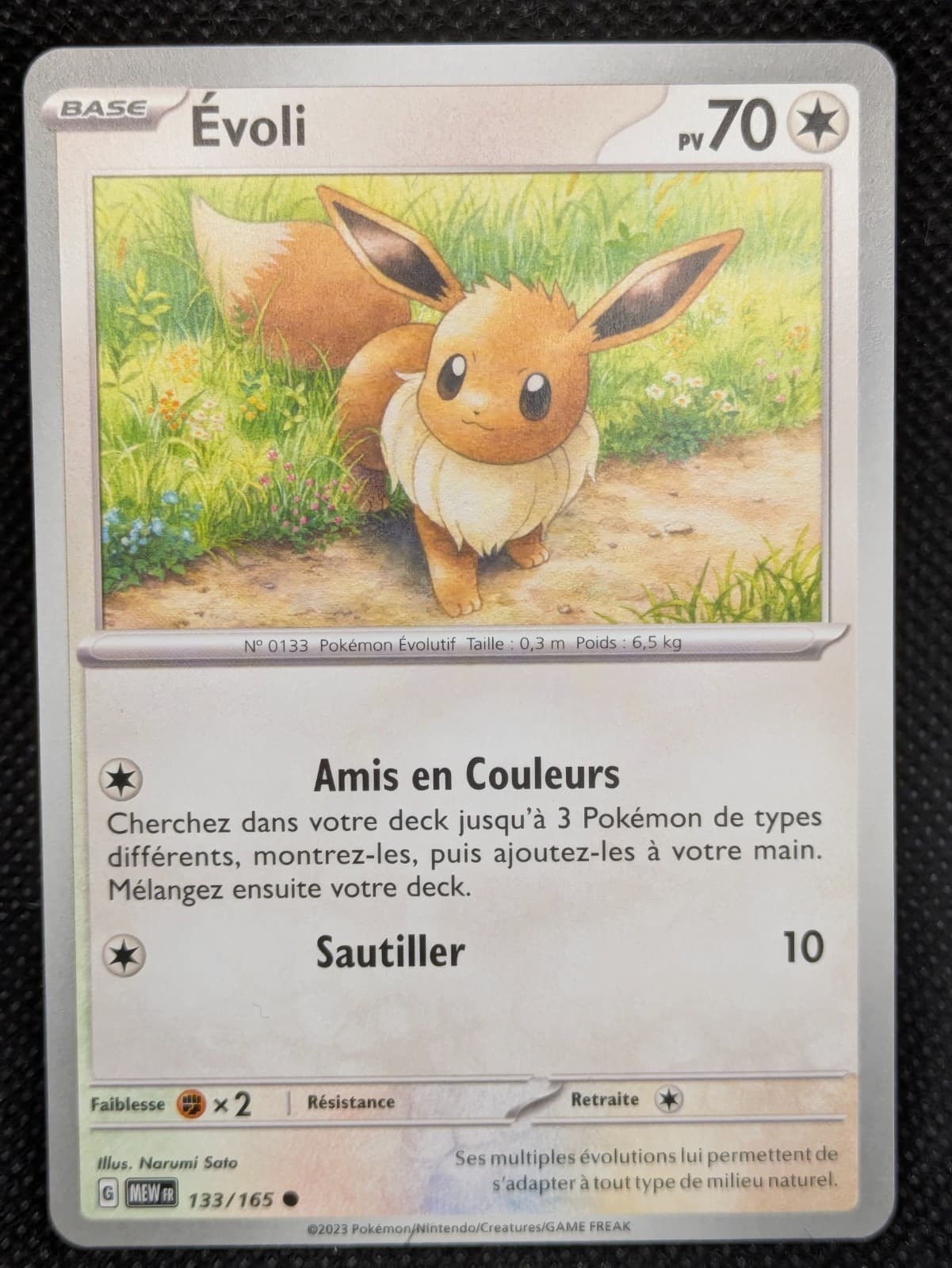 Carte Pokemon EVOLI Français - EV3.5 MEW FR 151 - 133/165 - Neuf