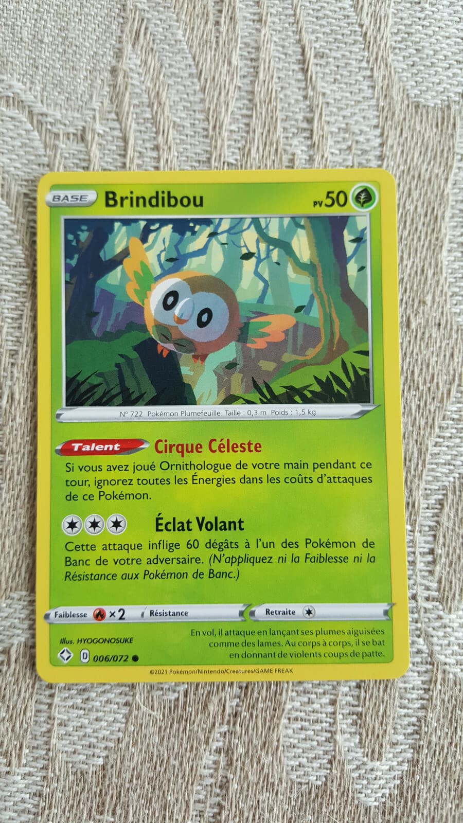 😀😀😀 Brindibou  6/072 EB04.5 Destinées Radieuses - Carte Pokémon FR