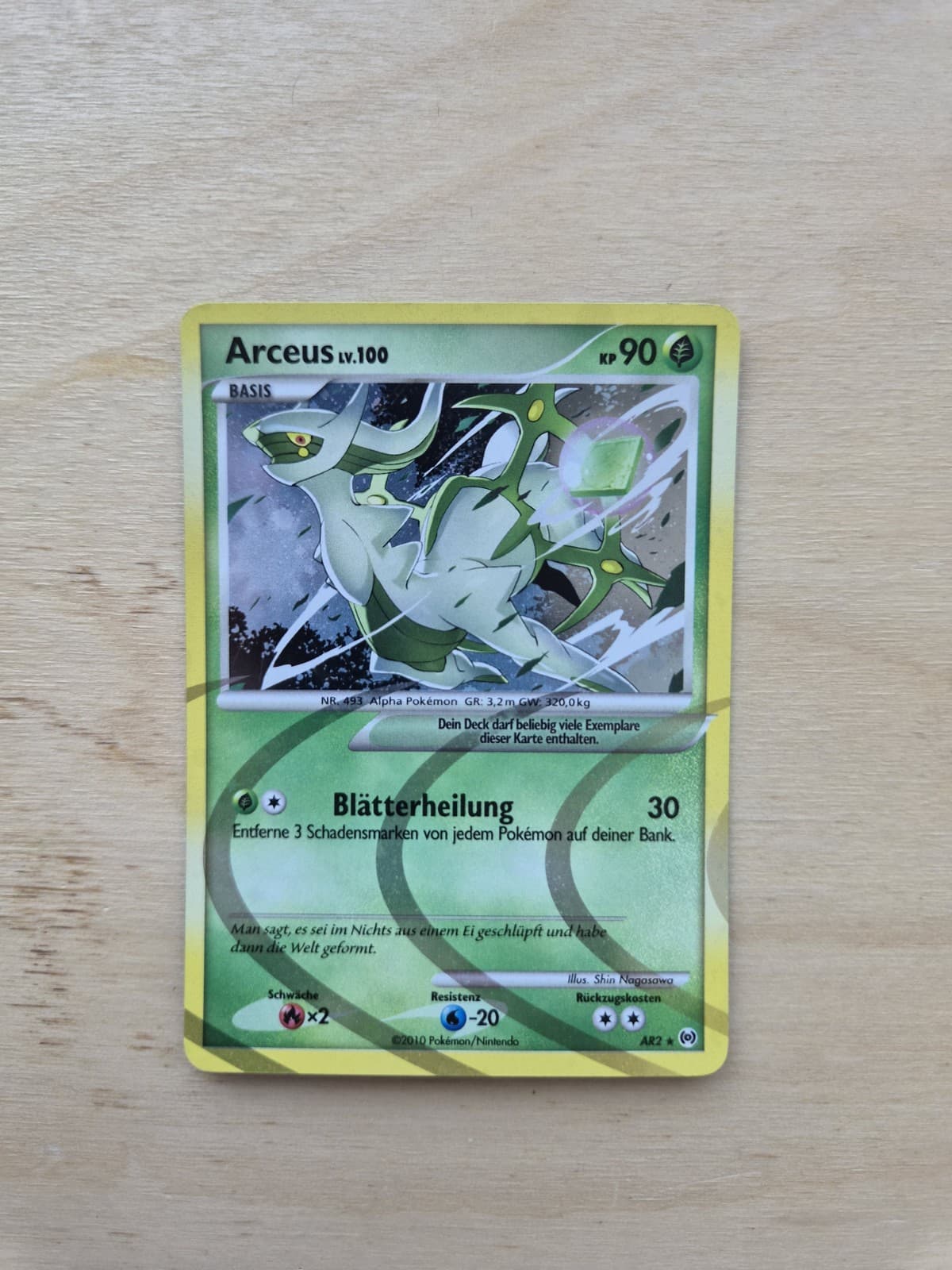 Pokemon Karte - Arceus Lv.100 - Ar2 Diamond & Pearl Arceus (2010) Deutsch