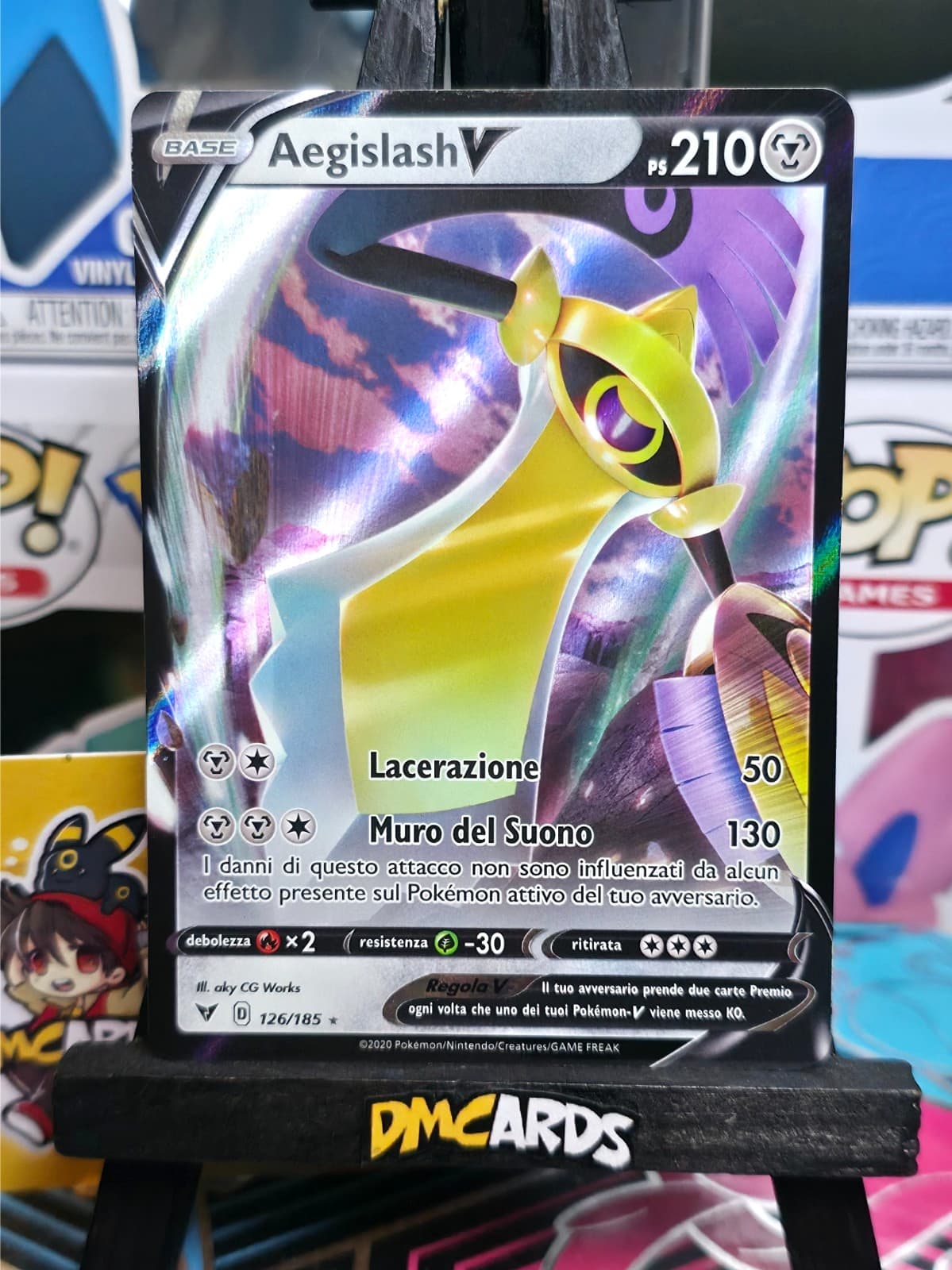 Pokemon Aegislash V 126/185 | Voltaggio Sfolgorante VIV Italiano | Near Mint