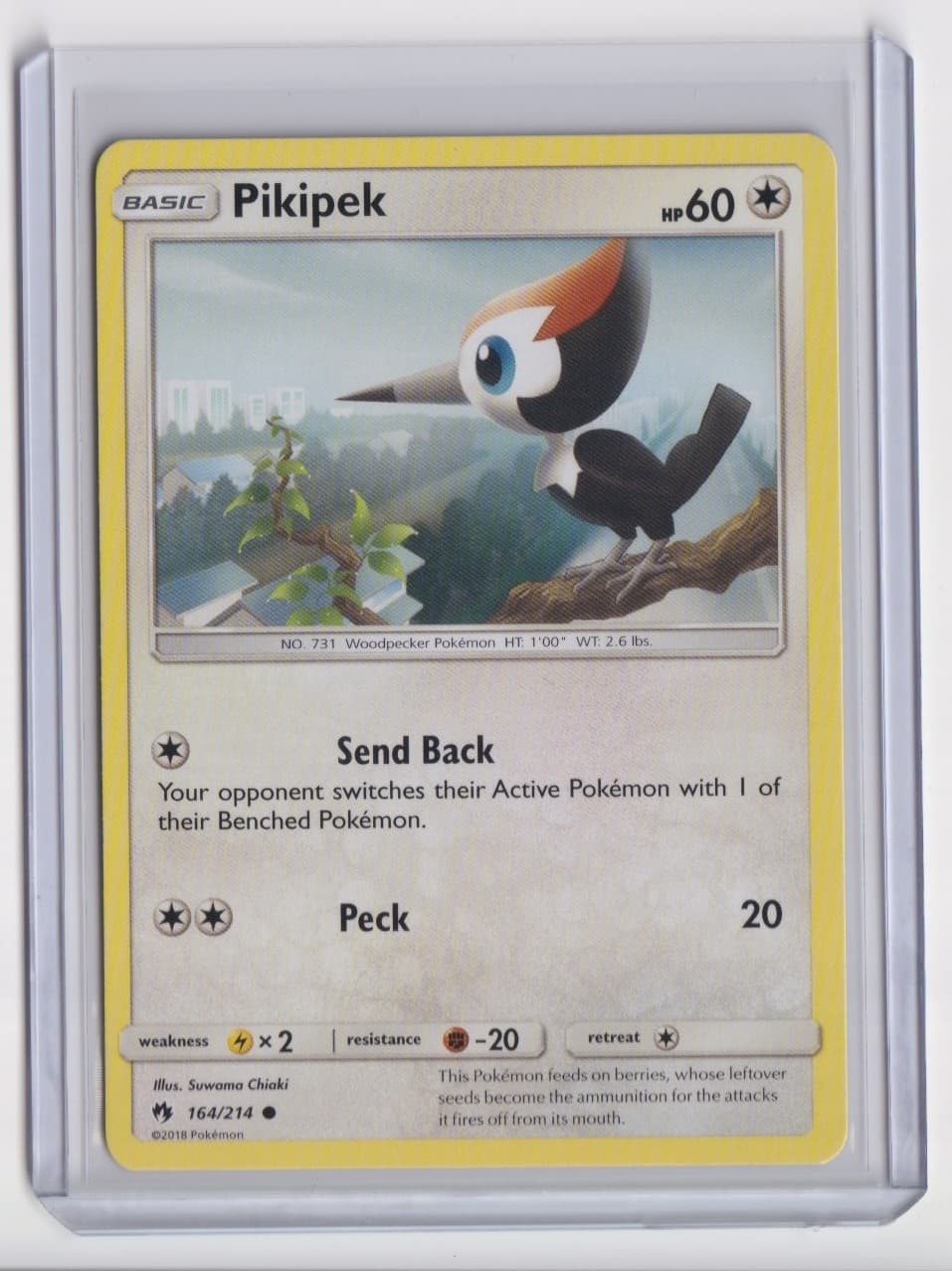 PIKIPEK 164/214 LOST THUNDER COMMON POKEMON LP