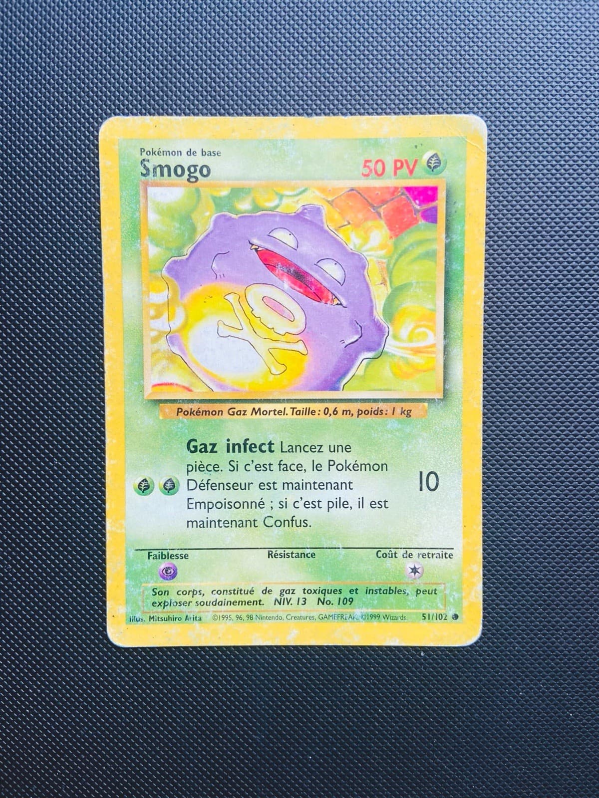 Carte Pokemon Smogo 51/102 Ed2 Set De Base Edition 2 Wizards FR