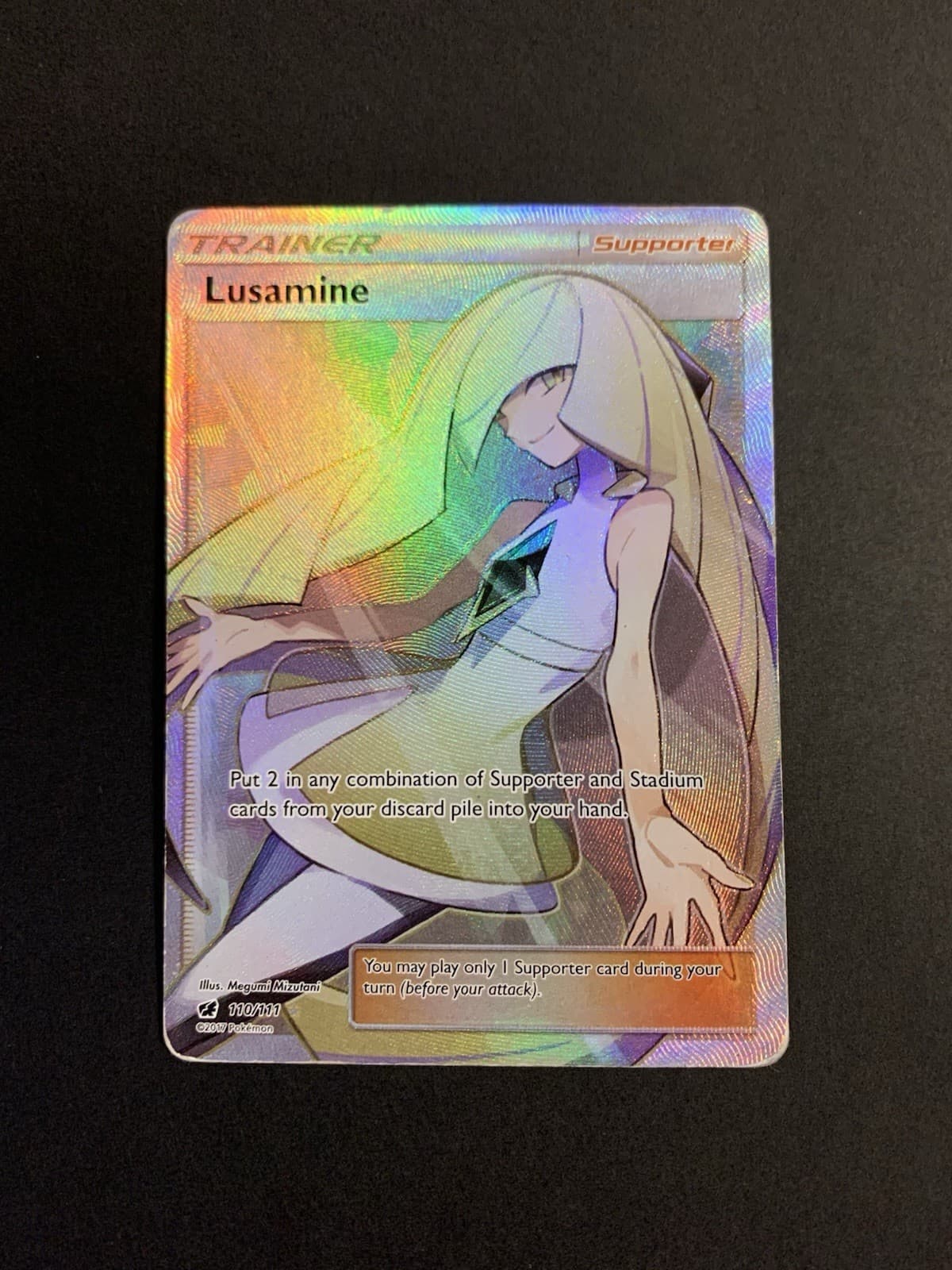 Lusamine 110/111 (Full art) - Crimson Invasion - Pokemon Trainer TCG Card