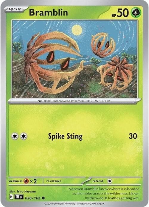 Bramblin - Normal Pokemon Scarlet & Violet Temporal Forces (020/162)