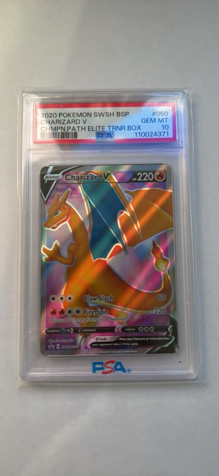 The Pokémon Company Charizard V SWSH050 SWSH Promo Holo PSA 10 EN 2020
