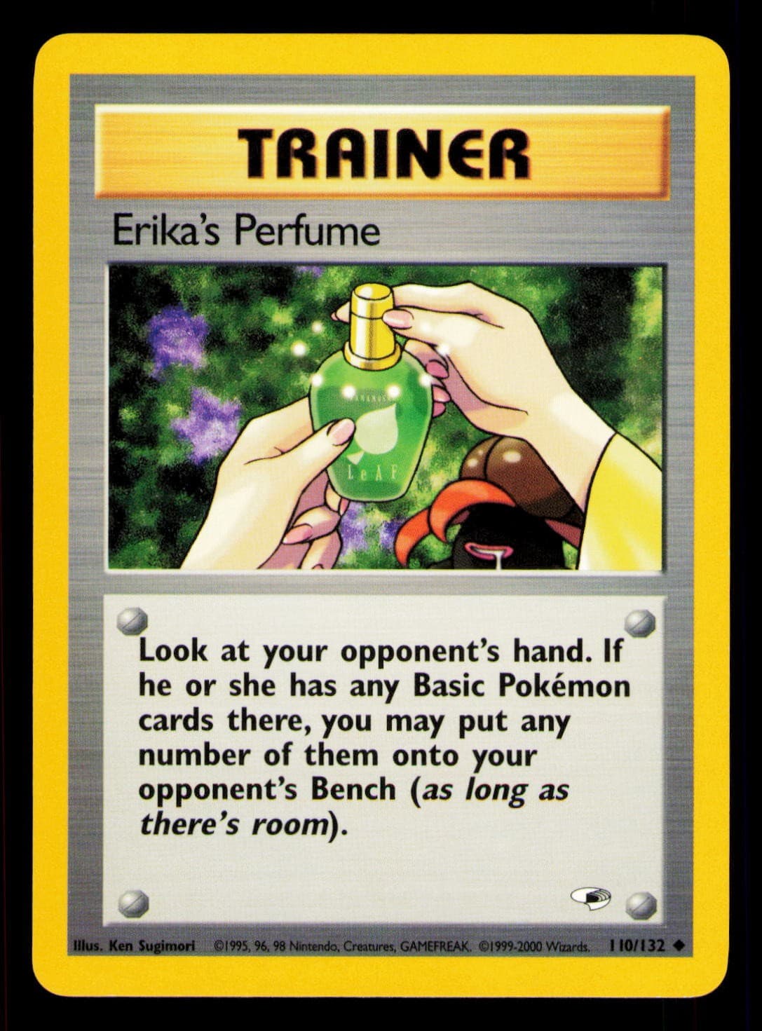 Pokemon Gym Heroes Erika's Perfume 110/132 Uncommon Unlimited LP