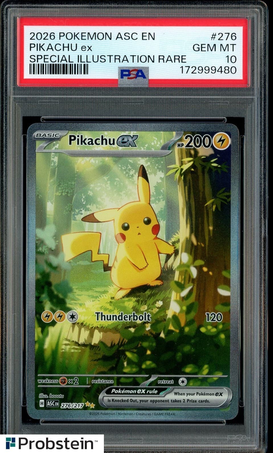 2026 Pokemon ASC EN Special Illustration Rare #276 Pikachu ex PSA 10 GEM MINT