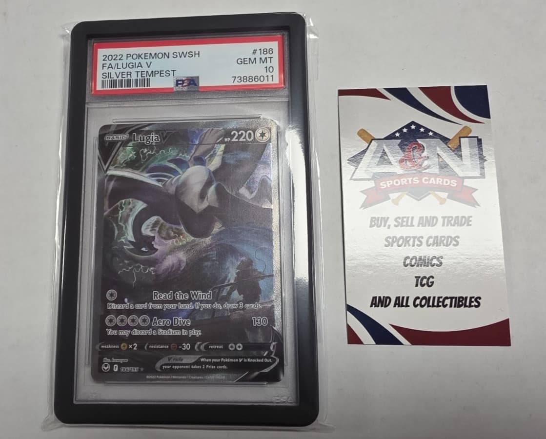 Lugia V (Alternate Full Art) 186/195 Swsh12: - Silver Tempest Graded PSA 10