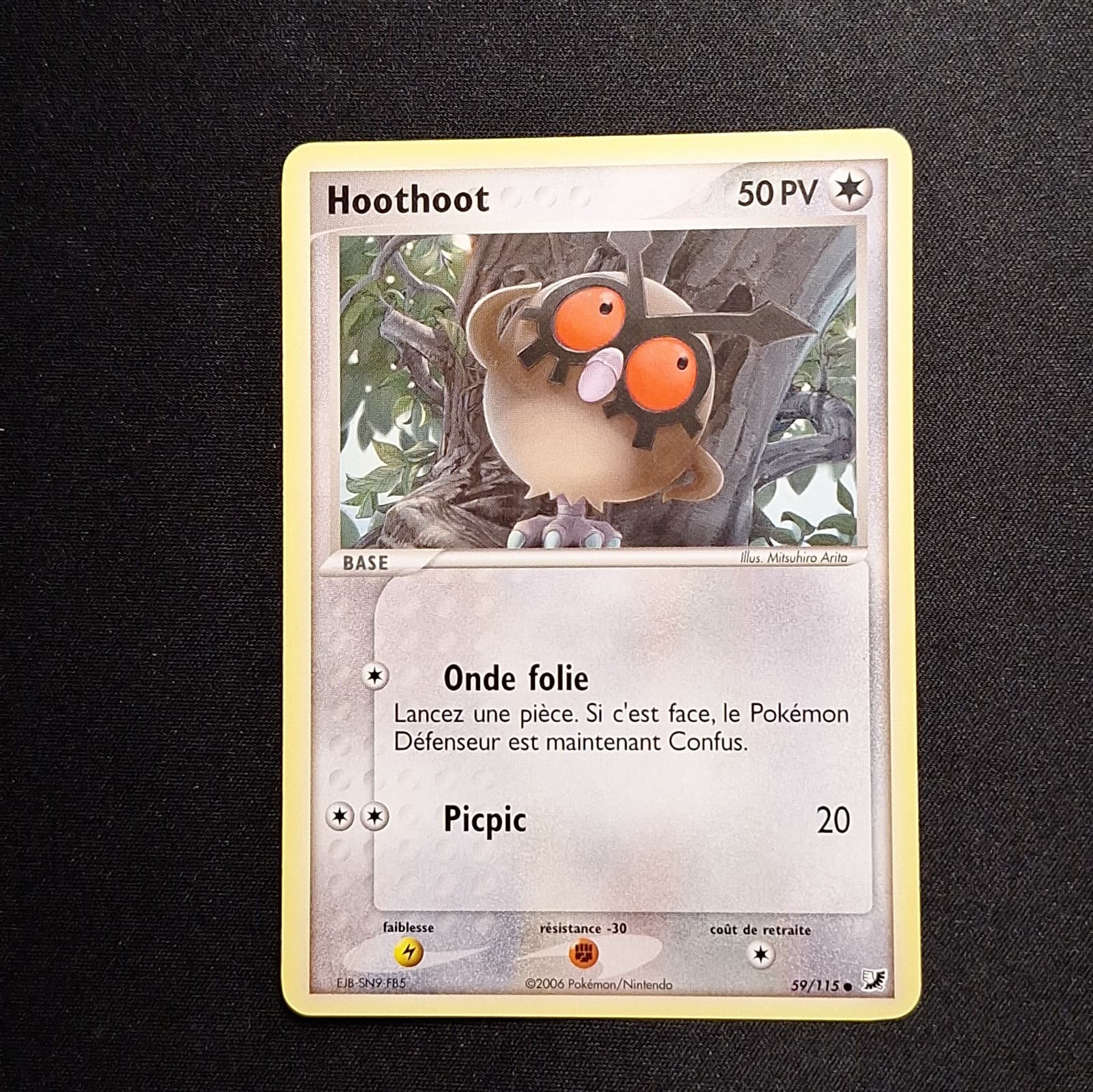 Hoothoot 59/115 EX Forces Cachées Carte Pokemon FR