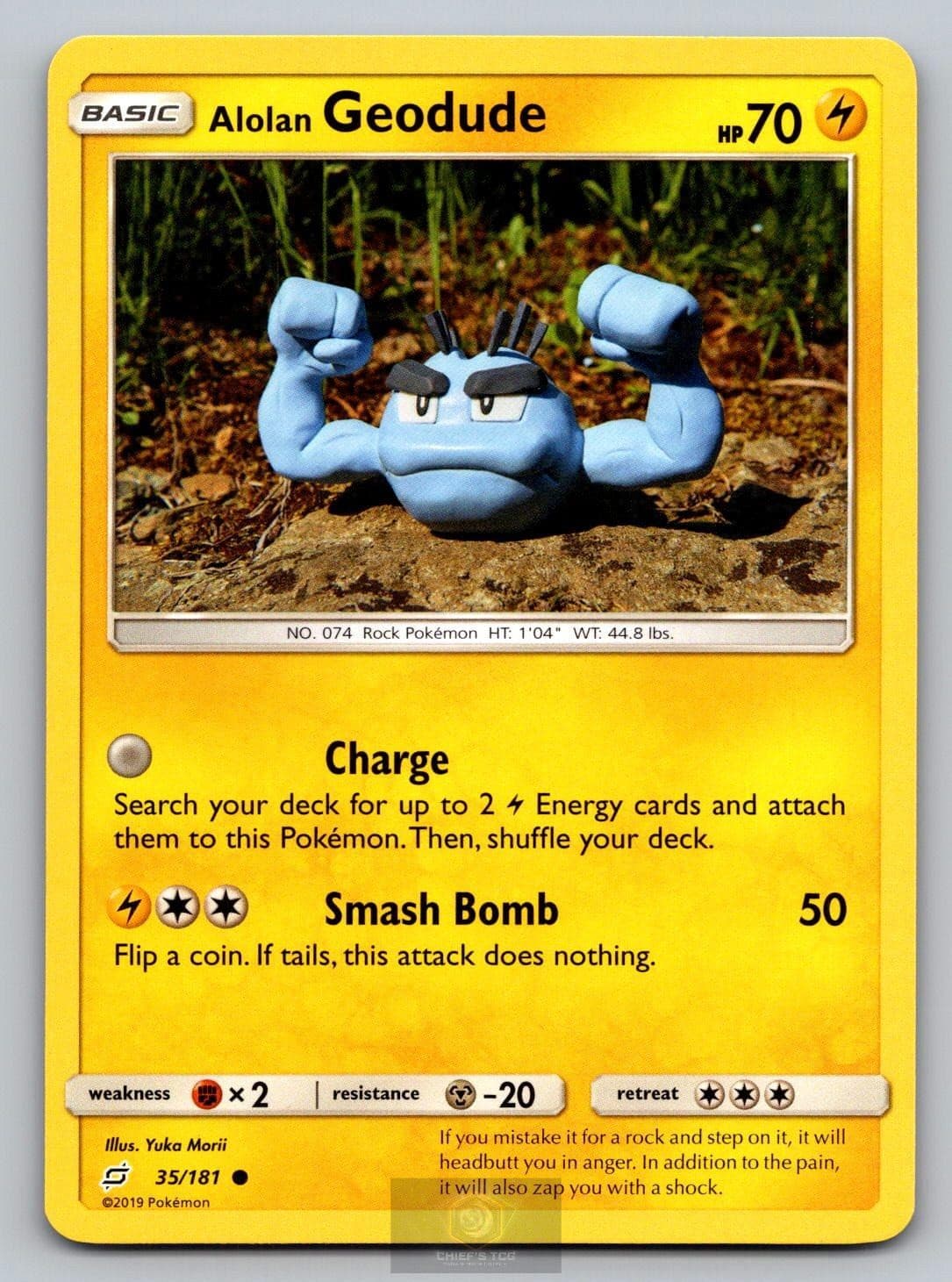 ALOLAN GEODUDE 35/181 C TEAM UP POKEMON NM/M