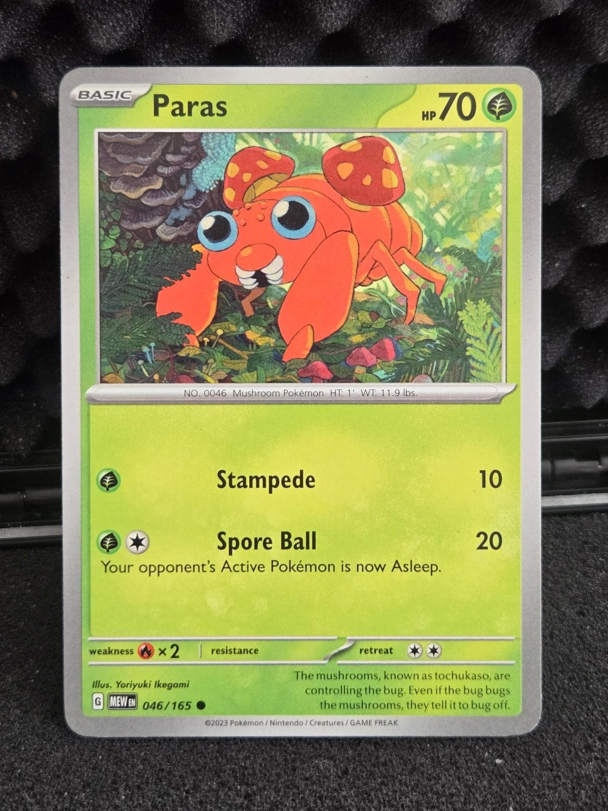 Paras 046/165 Common 151 Pokemon Near Mint