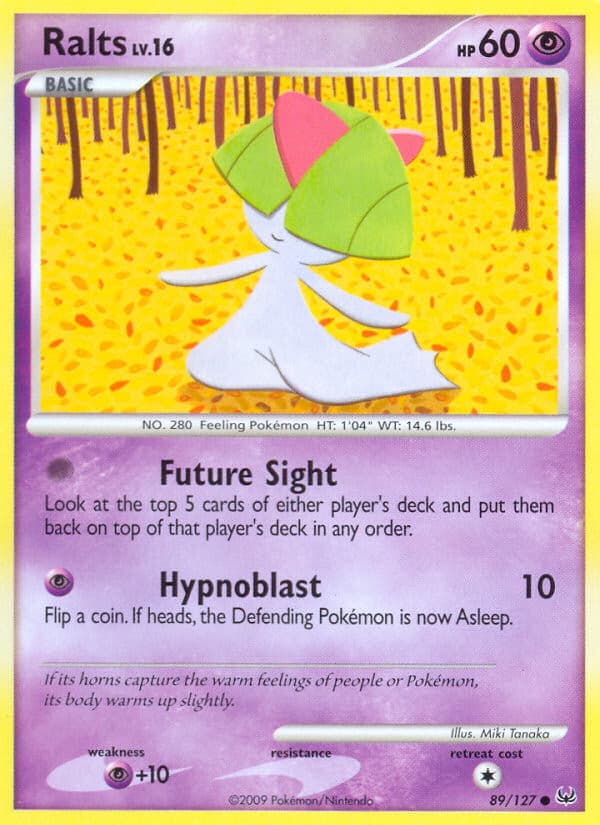 Ralts 89/127 Common Platinum Pokemon Lightly Played