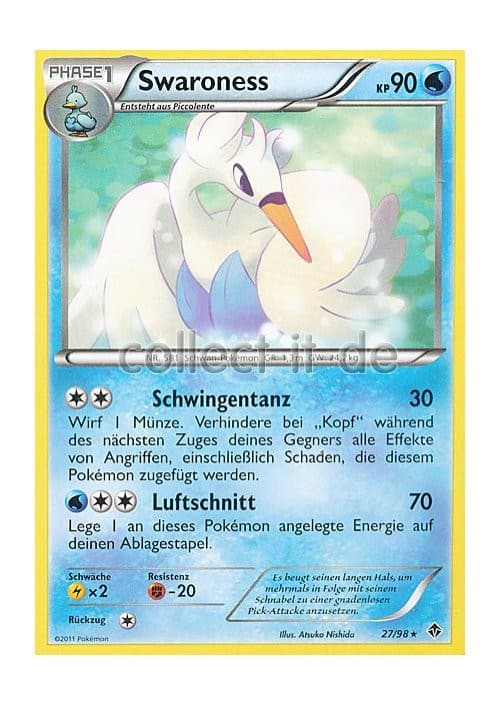 Pokemon Schwarz&Weiss - Aufstreben der Mächtigen 27/98 - Swaroness Deutsch