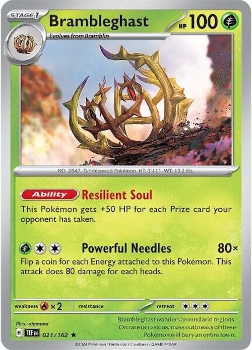 Brambleghast - Holofoil Pokemon Scarlet & Violet Temporal Forces (021/162)