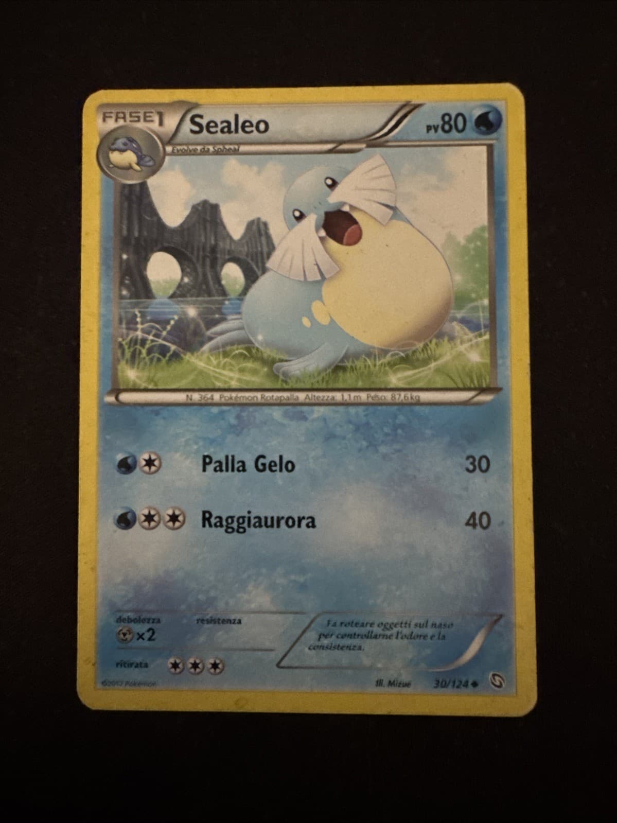 CARTA POKEMON SEALEO 30/124 STIRPE DEI DRAGHI In ITALIANO Ita 2012
