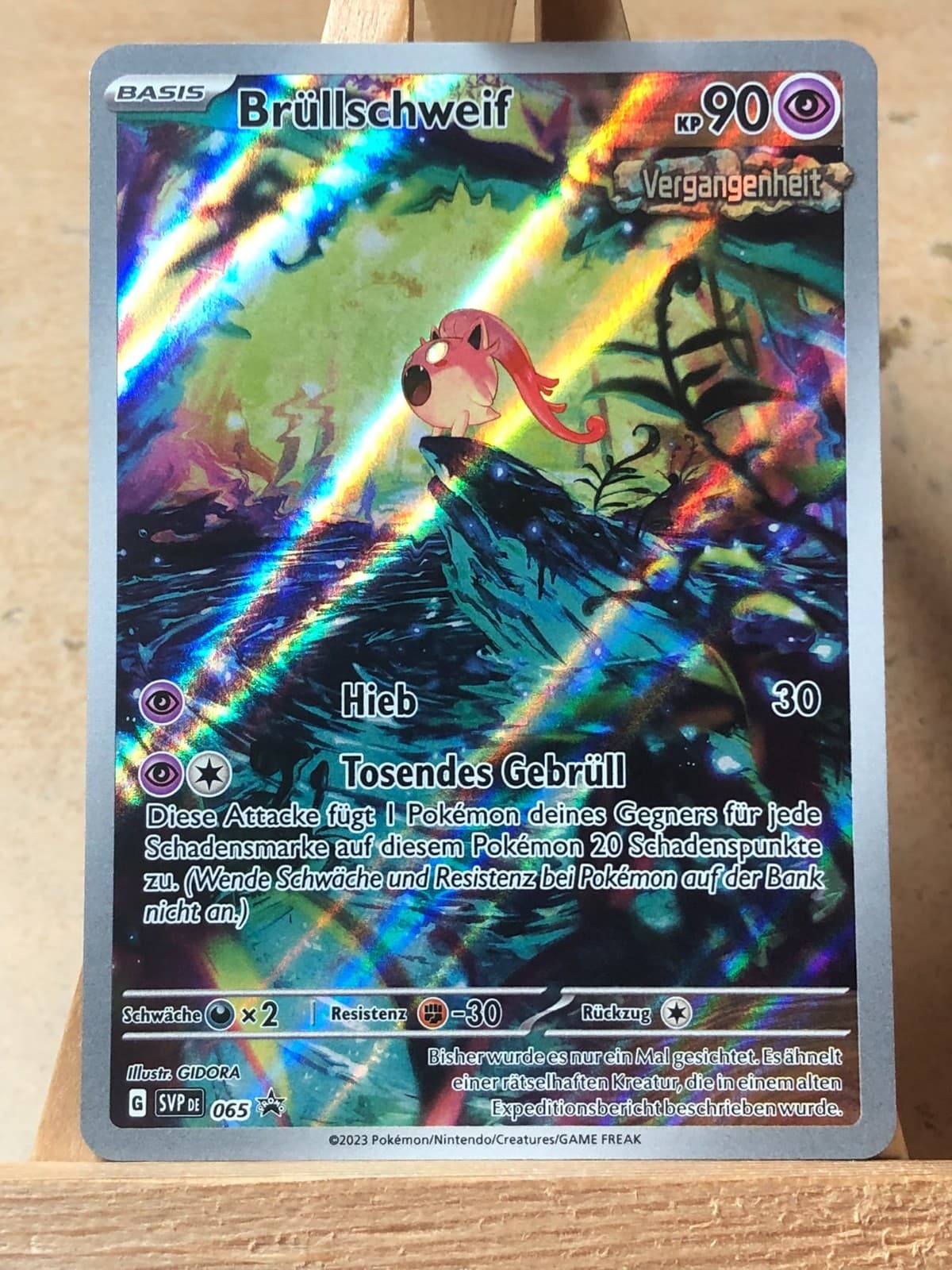 Pokémon TCG Brüllschweif SVP 065 Deutsch Near Mint Black Star Promo