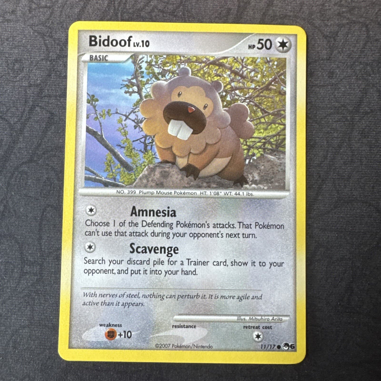 Bidoof 011/017 Pop Series 6 Regular Pokemon MJ