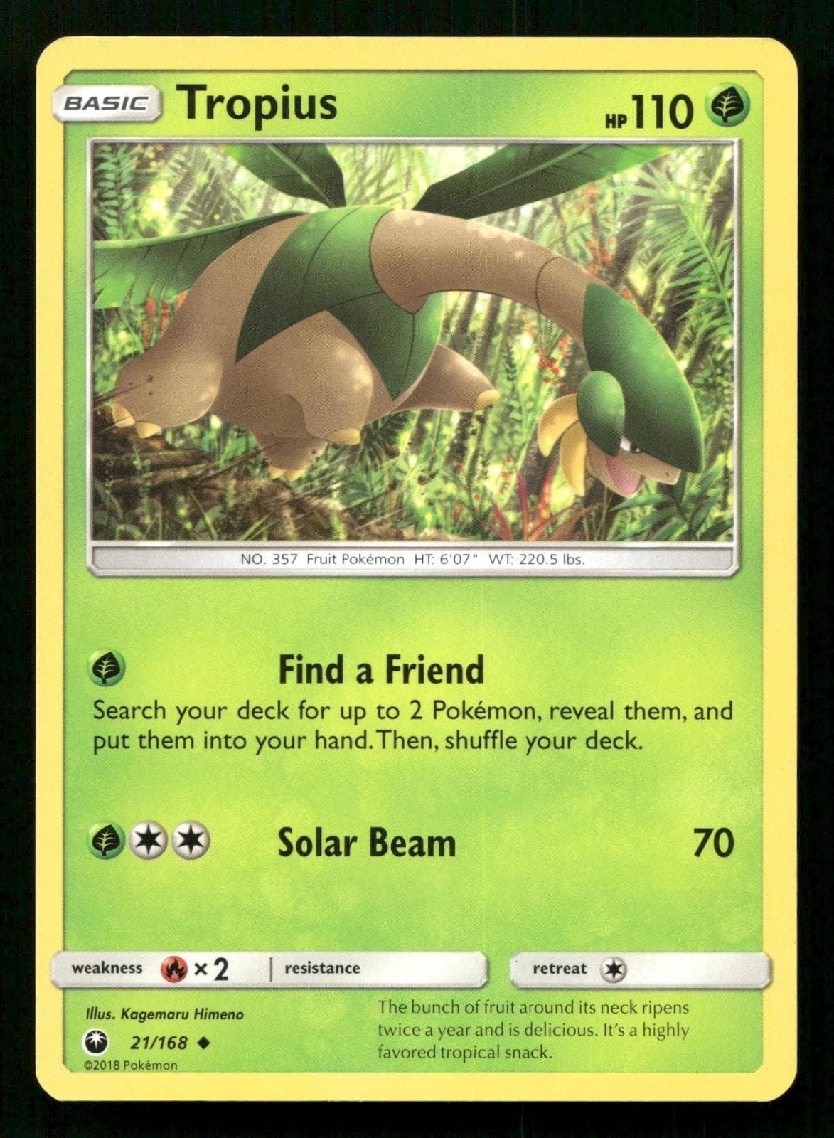 Tropius 21/168 Celestial Storm Uncommon Near Mint