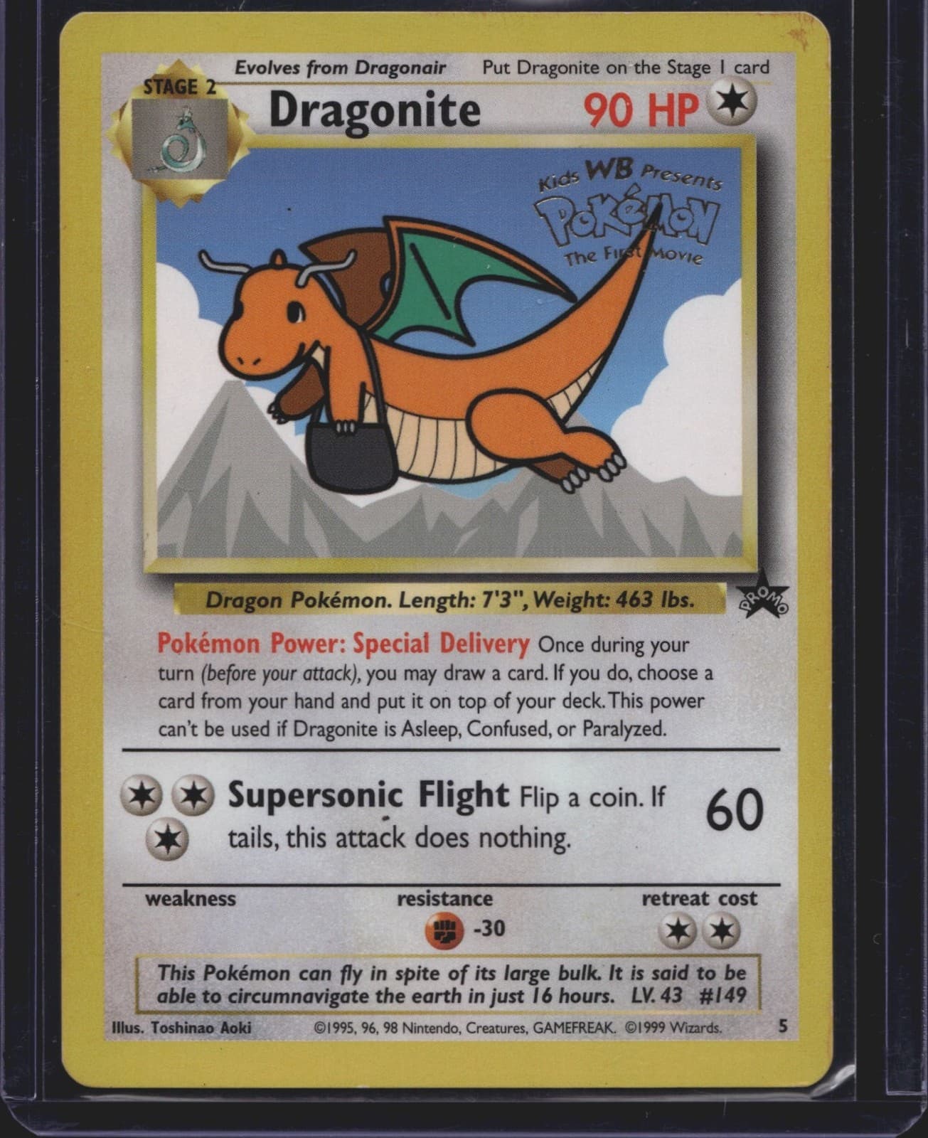 Pokémon TCG Wizards Black Star Promos Dragonite 5 MP