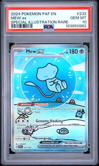 Pokemon Mew ex Paldean Fates Special Illustration Rare #232 PSA 10 Gem Mint