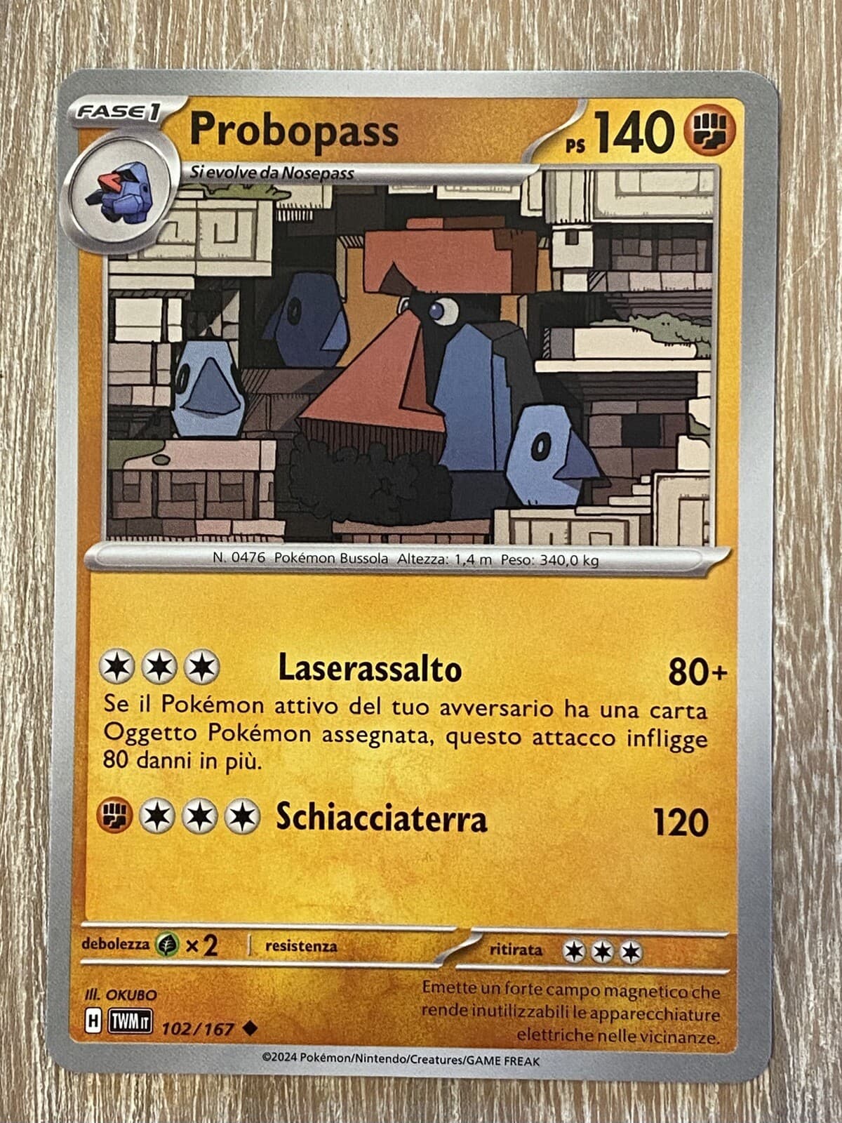 Probopass - Crepuscolo Mascherato 102/167 - Non Comune - Pokemon - Italiano