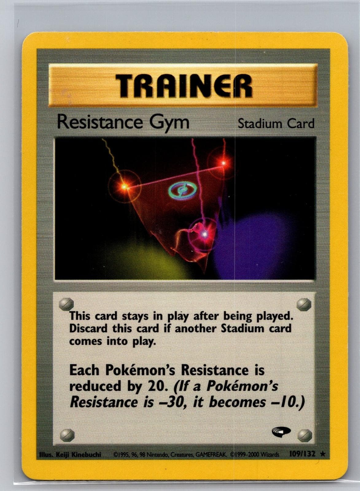 Resistance Gym 109/132 Rare Gym Challenge Pokemon Unlimited LP Keiji Kinebuchi