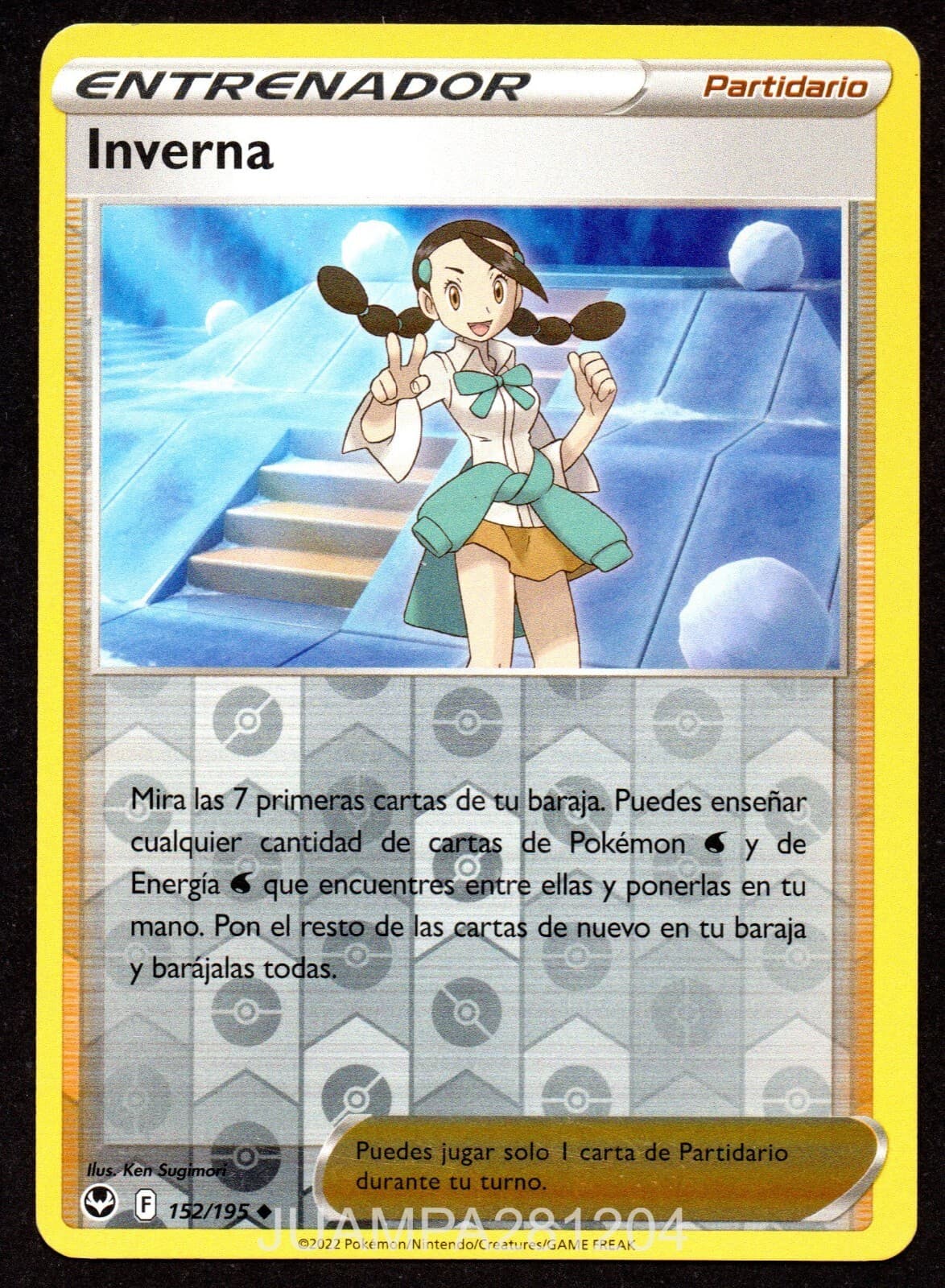 INVERNA 152/195 TEMPESTAD PLATEADA CROMO POKEMON SILVER TEMPEST 2022 TCG HOLO