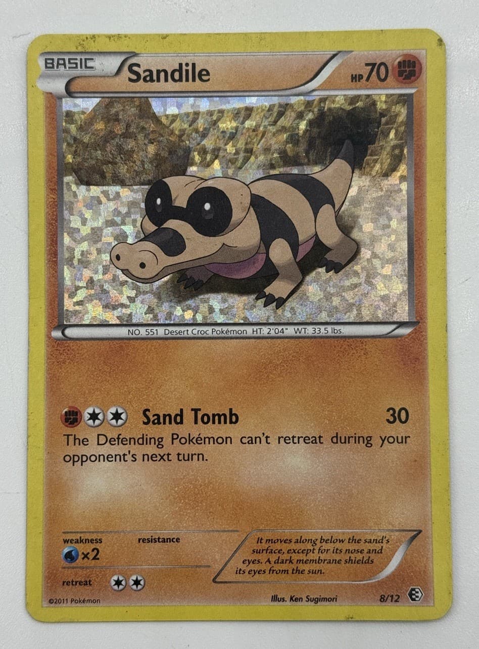 Sandile 8/12 McDonald's Pokemon PROMO 2011 HOLO RARE Pokémon