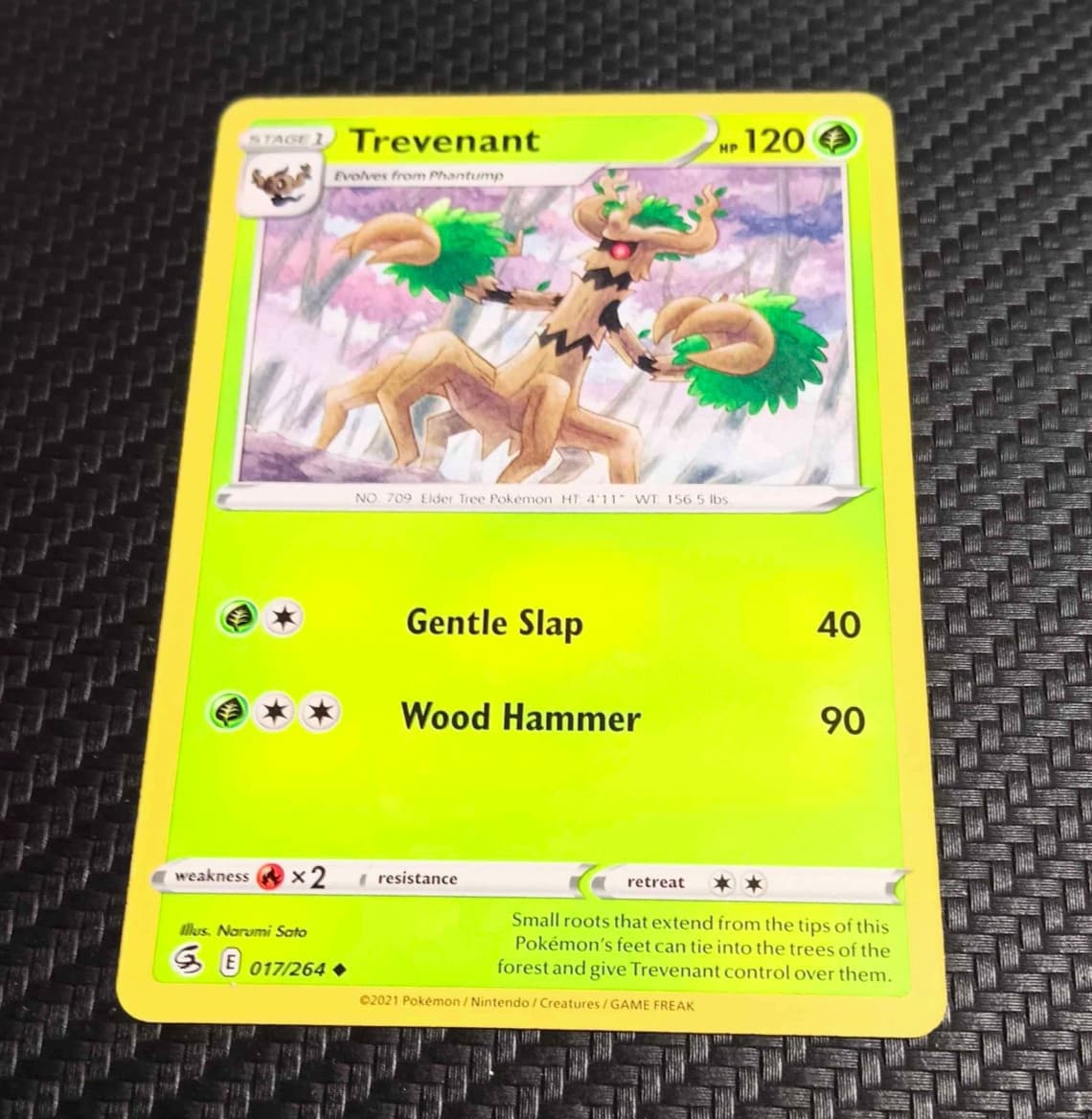 Trevenant 017/264 Uncommon Fusion Strike 2021 Pokemon Card