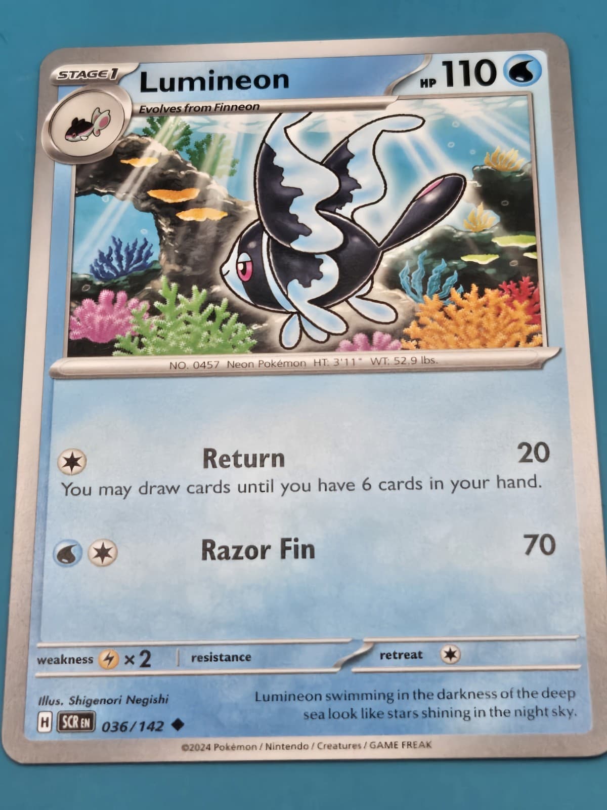 Lumineon 36/142 - Stellar Crown - Uncommon Regular NM
