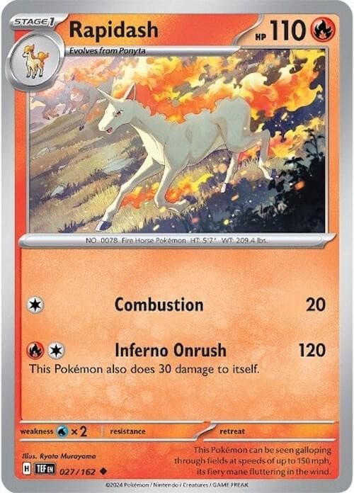 Rapidash - Normal Pokemon Scarlet & Violet Temporal Forces (027/162)