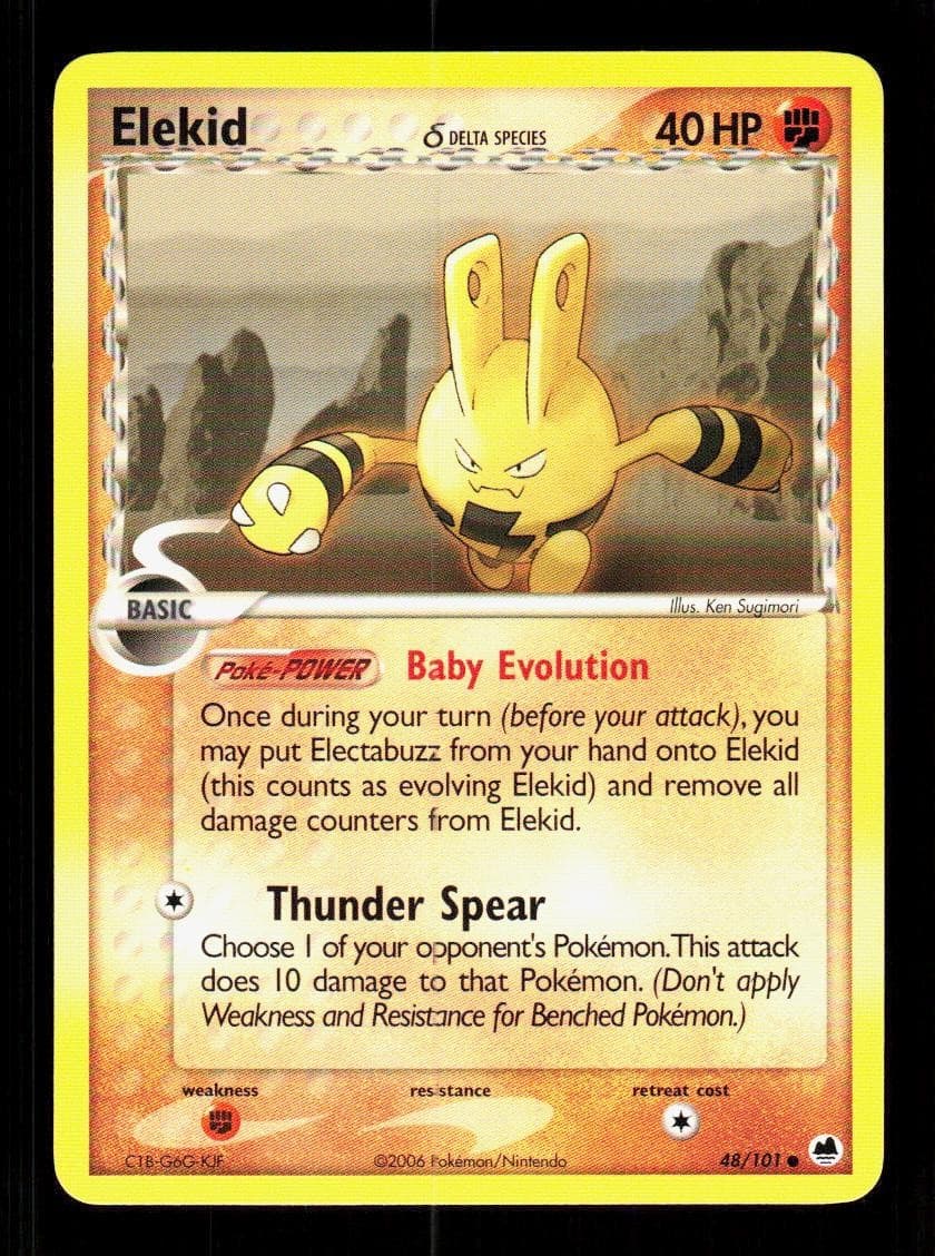 Elekid 48/101 Common Dragon Frontiers Pokemon LP