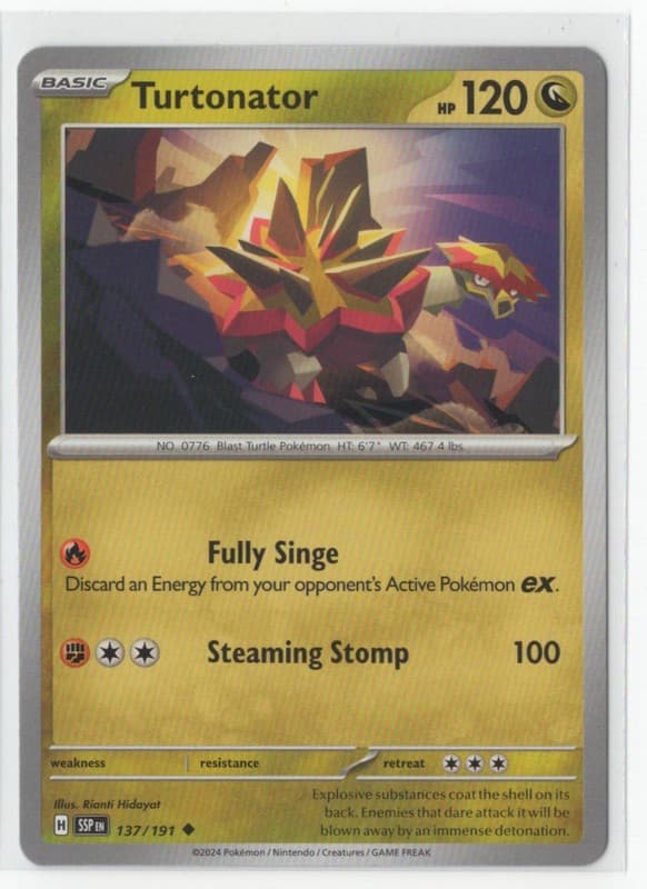 Pokemon Surging Sparks -  137/191 Turtonator