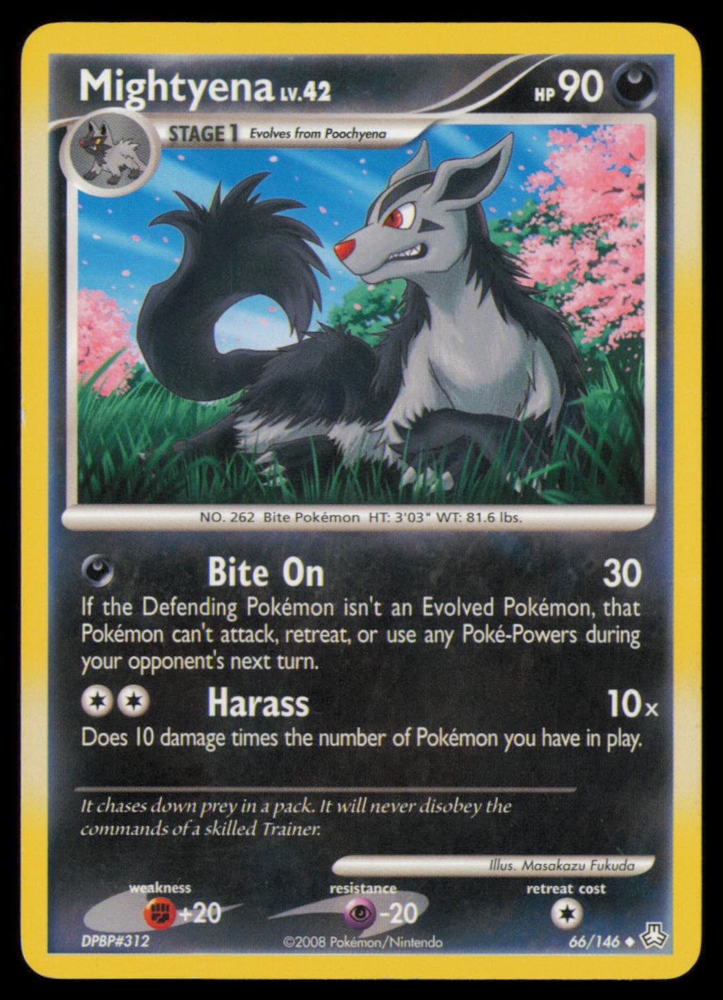 Mightyena 66/146 Uncommon Legends Awakened Pokemon Lightly Played