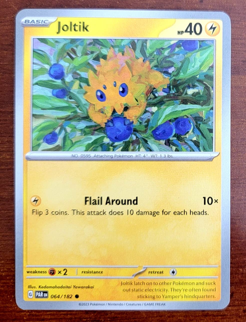 2023 Joltik 64/182 Common | Paradox Rift | Pokemon Card