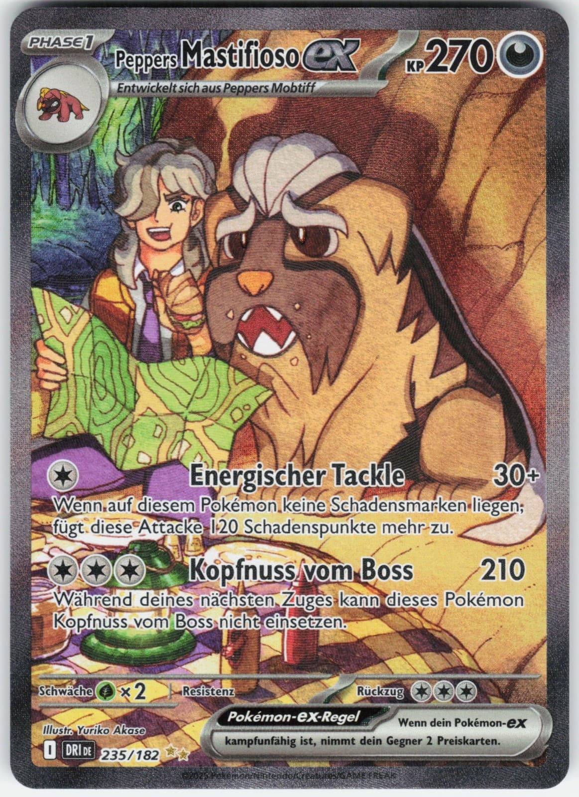 Pokemon Peppers Mastifioso-ex 235 Ewige Rivalen NM Deutsch