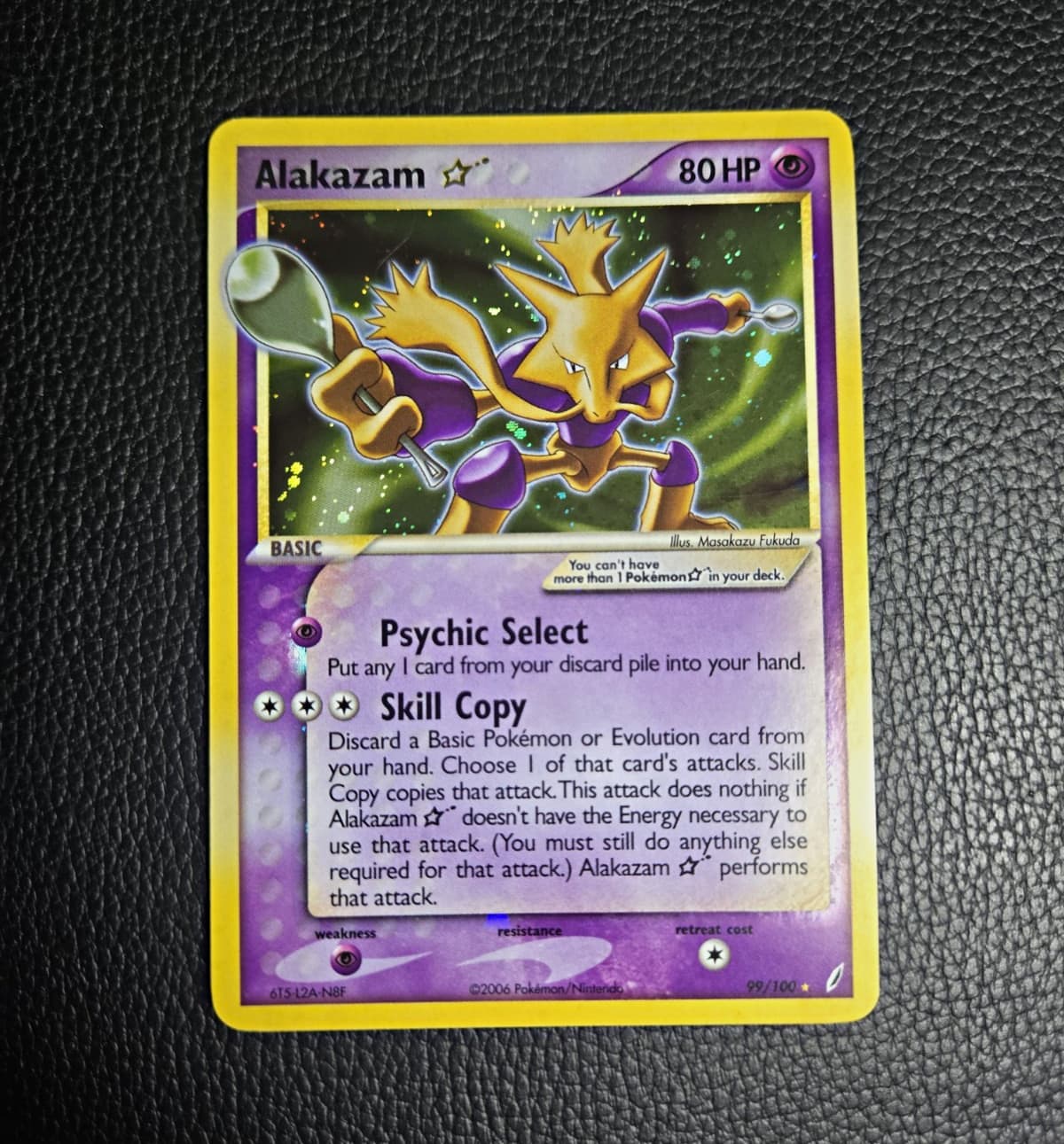 The Pokémon Company Alakazam Star 99/100 EX Crystal Guardians Holo 2006