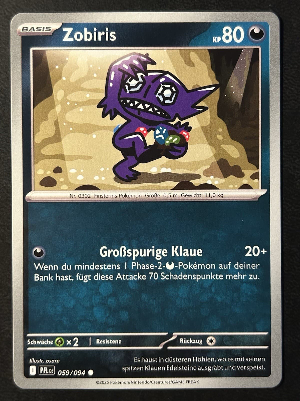 Pokemon Zobiris 59/94 Fatale Flammen Common DE NM-Mint