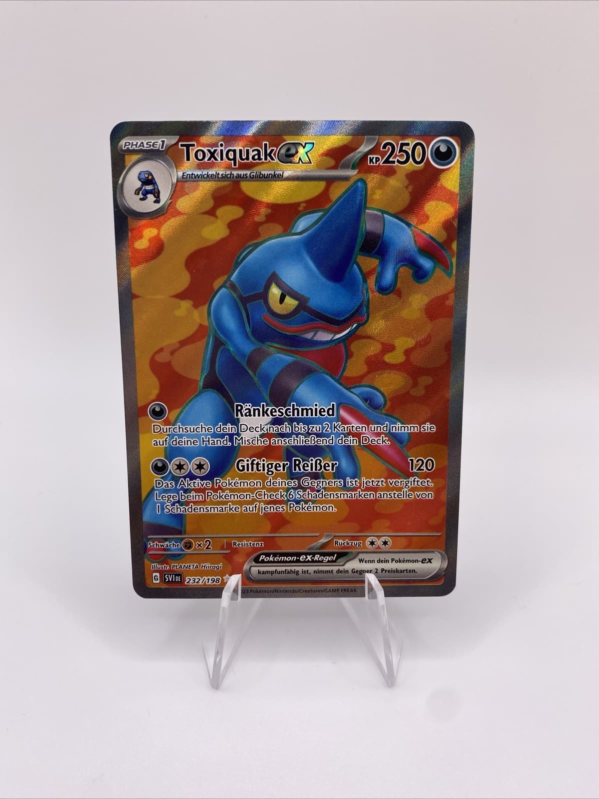 Pokemon Toxiquak ex SVI 232/198 Karmesin und Purpur DE NM