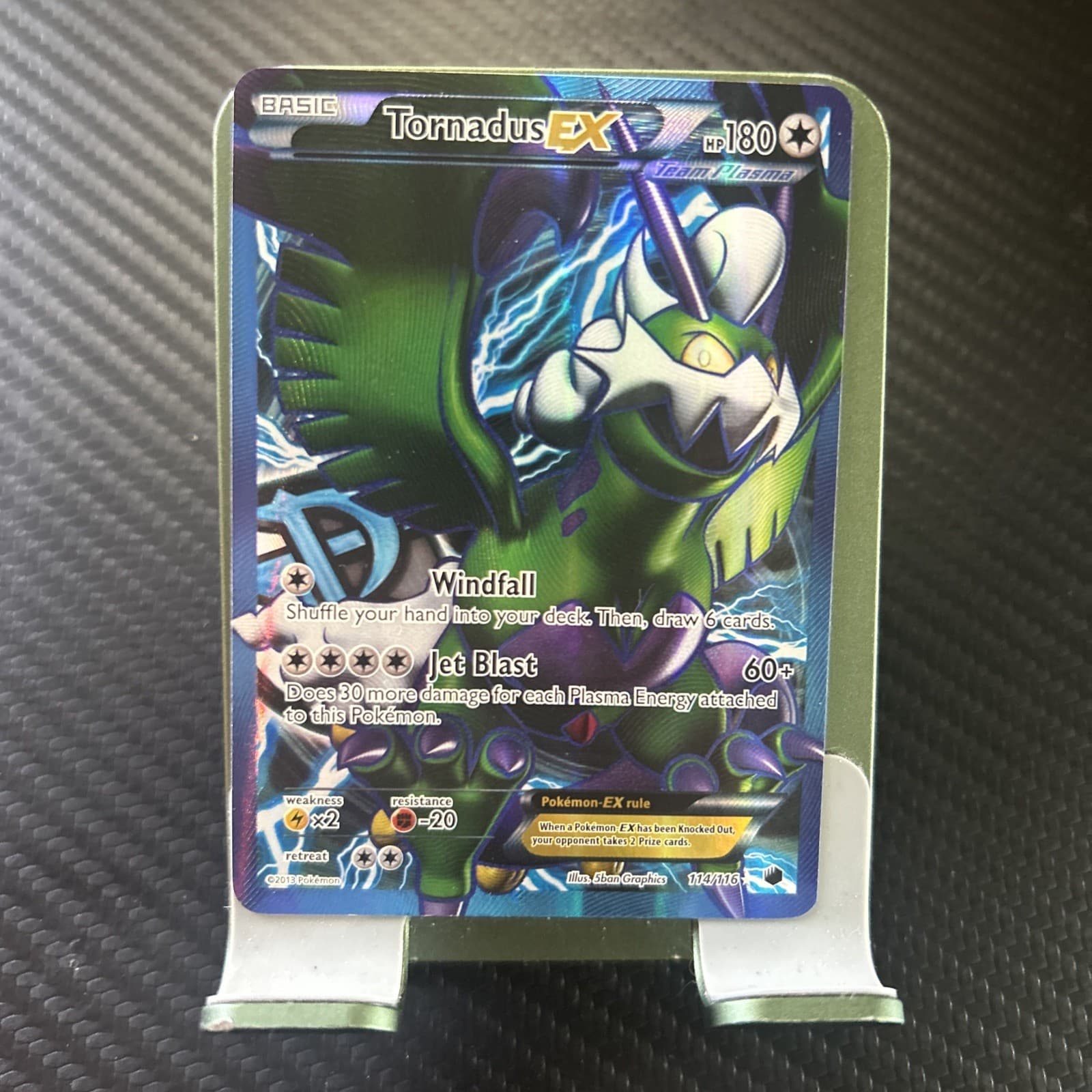 Pokemon Tornadus EX Full Art Team Plasma Plasma Freeze 114/116